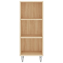 skab 34,5x34x180 cm konstrueret træ sonoma-eg