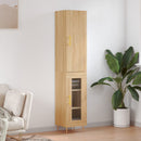skab 34,5x34x180 cm konstrueret træ sonoma-eg