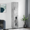 skab 34,5x34x180 cm konstrueret træ betongrå