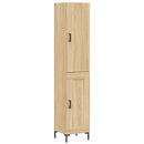 skab 34,5x34x180 cm konstrueret træ sonoma-eg