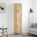 skab 34,5x34x180 cm konstrueret træ sonoma-eg