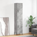 skab 34,5x34x180 cm konstrueret træ betongrå
