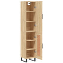 skab 34,5x34x180 cm konstrueret træ sonoma-eg