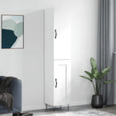skab 34,5x34x180 cm konstrueret træ hvid