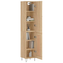 skab 34,5x34x180 cm konstrueret træ sonoma-eg
