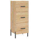 skab 34,5x34x180 cm konstrueret træ sonoma-eg