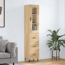 skab 34,5x34x180 cm konstrueret træ sonoma-eg