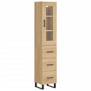 skab 34,5x34x180 cm konstrueret træ sonoma-eg