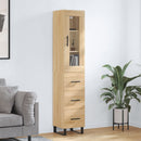 skab 34,5x34x180 cm konstrueret træ sonoma-eg