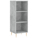 skab 34,5x34x180 cm konstrueret træ betongrå