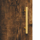 skab 34,5x34x180 cm konstrueret træ røget egetræ