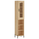 skab 34,5x34x180 cm konstrueret træ sonoma-eg