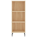 skab 34,5x34x180 cm konstrueret træ sonoma-eg