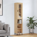 skab 34,5x34x180 cm konstrueret træ sonoma-eg