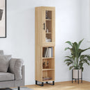 skab 34,5x34x180 cm konstrueret træ sonoma-eg