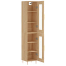 skab 34,5x34x180 cm konstrueret træ sonoma-eg
