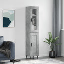 skab 34,5x34x180 cm konstrueret træ betongrå