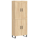 højskab 69,5x34x180 cm konstrueret træ sonoma-eg