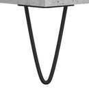 højskab 69,5x34x180 cm konstrueret træ betongrå