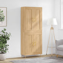 højskab 69,5x34x180 cm konstrueret træ sonoma-eg