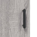 højskab 69,5x34x180 cm konstrueret træ grå sonoma-eg