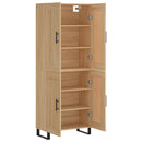 højskab 69,5x34x180 cm konstrueret træ sonoma-eg