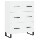 højskab 69,5x34x180 cm konstrueret træ hvid