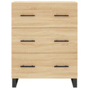 højskab 69,5x34x180 cm konstrueret træ sonoma-eg