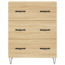 højskab 69,5x34x180 cm konstrueret træ sonoma-eg