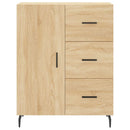 højskab 69,5x34x180 cm konstrueret træ sonoma-eg