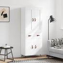 højskab 69,5x34x180 cm konstrueret træ hvid