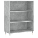 højskab 69,5x34x180 cm konstrueret træ betongrå