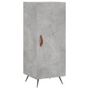 skab 34,5x34x180 cm konstrueret træ betongrå