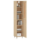 skab 34,5x34x180 cm konstrueret træ sonoma-eg