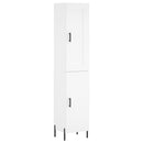 skab 34,5x34x180 cm konstrueret træ hvid