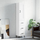 skab 34,5x34x180 cm konstrueret træ hvid