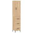 skab 34,5x34x180 cm konstrueret træ sonoma-eg