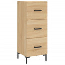 skab 34,5x34x180 cm konstrueret træ sonoma-eg