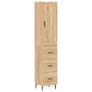 skab 34,5x34x180 cm konstrueret træ sonoma-eg