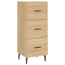 skab 34,5x34x180 cm konstrueret træ sonoma-eg