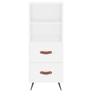 skab 34,5x34x180 cm konstrueret træ hvid