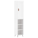 skab 34,5x34x180 cm konstrueret træ hvid