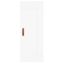 skab 34,5x34x180 cm konstrueret træ hvid