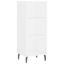 skab 34,5x34x180 cm konstrueret træ hvid