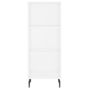 skab 34,5x34x180 cm konstrueret træ hvid