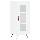 skab 34,5x34x180 cm konstrueret træ hvid