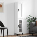 skab 34,5x34x180 cm konstrueret træ hvid