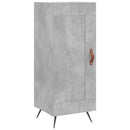 skab 34,5x34x180 cm konstrueret træ betongrå