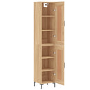 skab 34,5x34x180 cm konstrueret træ sonoma-eg