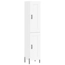 skab 34,5x34x180 cm konstrueret træ hvid